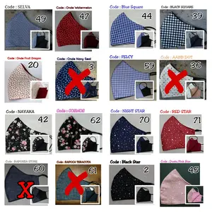 Masker Kain 3 lapis Motif Nayaka dll SUPERMURAH