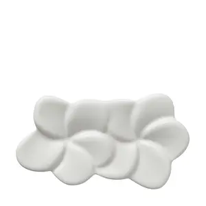 Chopstick Rest / Tatakan Sumpit Jenggala 9 × 4,5 cm Frangipani Putih