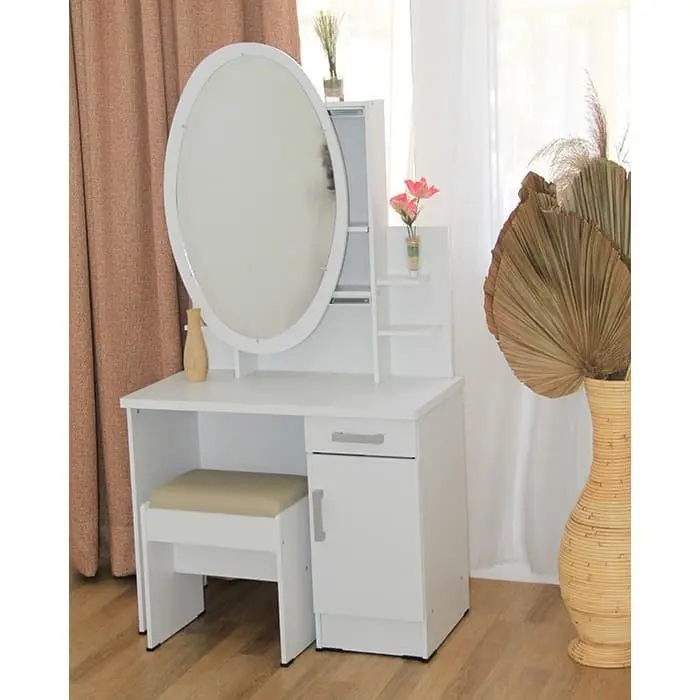 Meja Rias Meja Kosmetik Meja Hias Minimalis Full Putih Grace MR 005 1