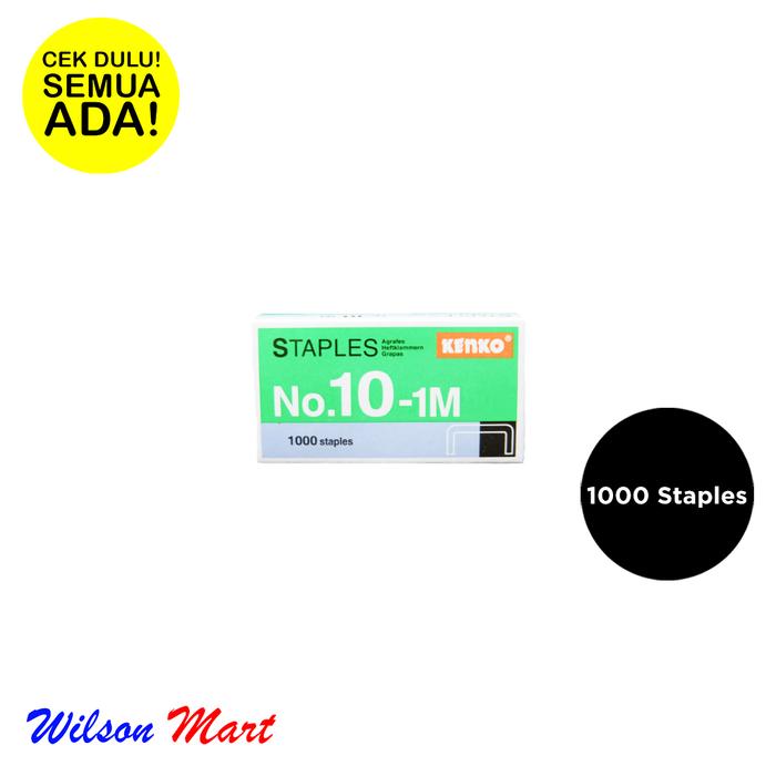 Gambar KENKO STAPLES NO 10-1M ISI 1000 dari Wilson Mart Kota Administrasi Jakarta Barat Tokopedia