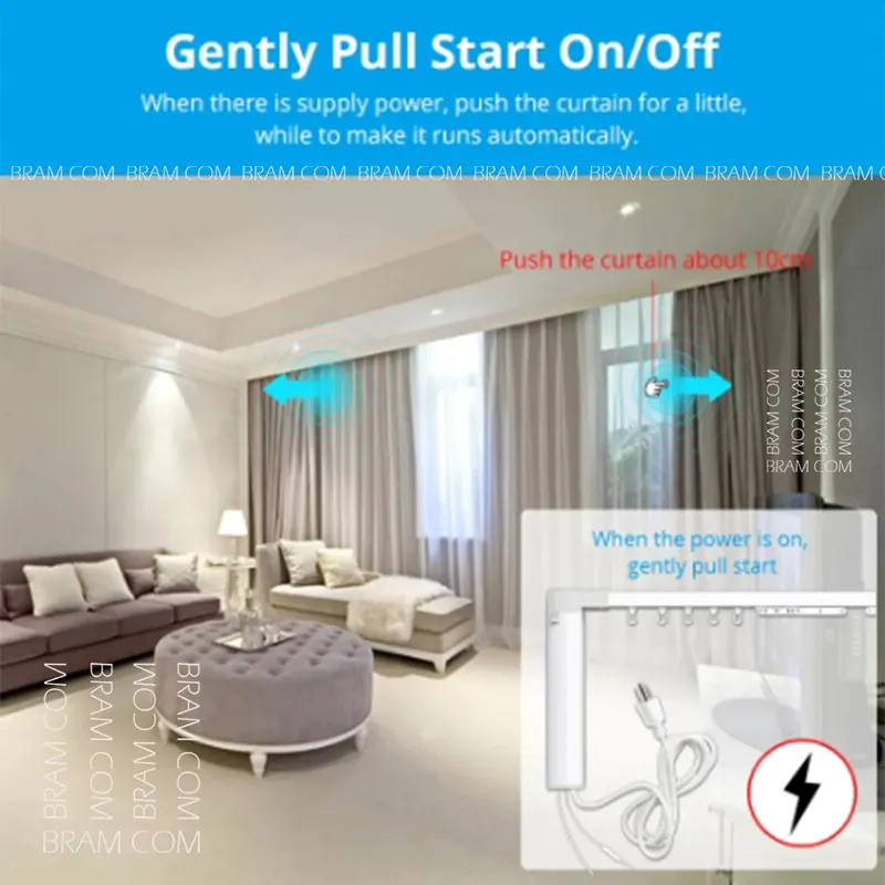 TUYA CURTAIN RAIL 2,2 meter (rel gorden otomatis) 4