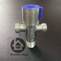 Gambar Stop Kran air Cabang T Murah stainless 20152- Keran air Shower tee H22 dari Morality olshop Kota Administrasi Jakarta Barat 4 Tokopedia