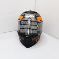 Gambar NEW!! Helm Zeus Fullface ZS-822 Matt Black/AN27 Orange - M dari Bike Master Kota Bandung 4 Tokopedia