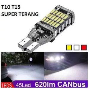 Lampu LED Mundur / Senja T15 SMD 4014 45 Titik Mata Canbus T10 W16W