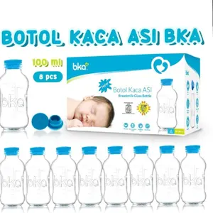 Botol kaca asip BKA - Botol Asi Via Merk BKA isi 8pc
