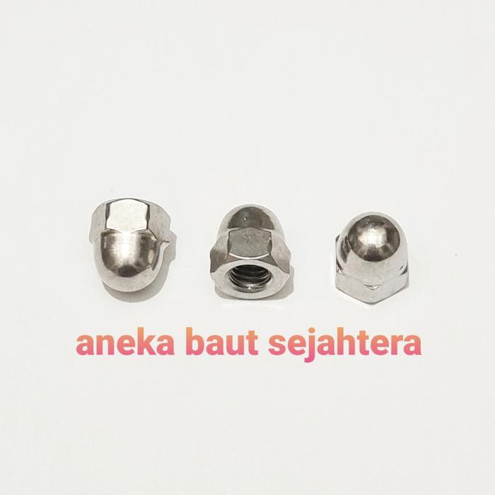 Gambar Mur Topi M6 Stainless Steel dari ANEKA BAUT SEJAHTERA Kab. Bekasi Tokopedia