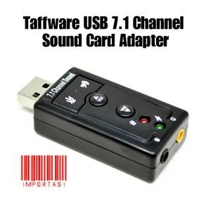TAFFSTUDIO Sound Card USB 7.1 Channel Adapter