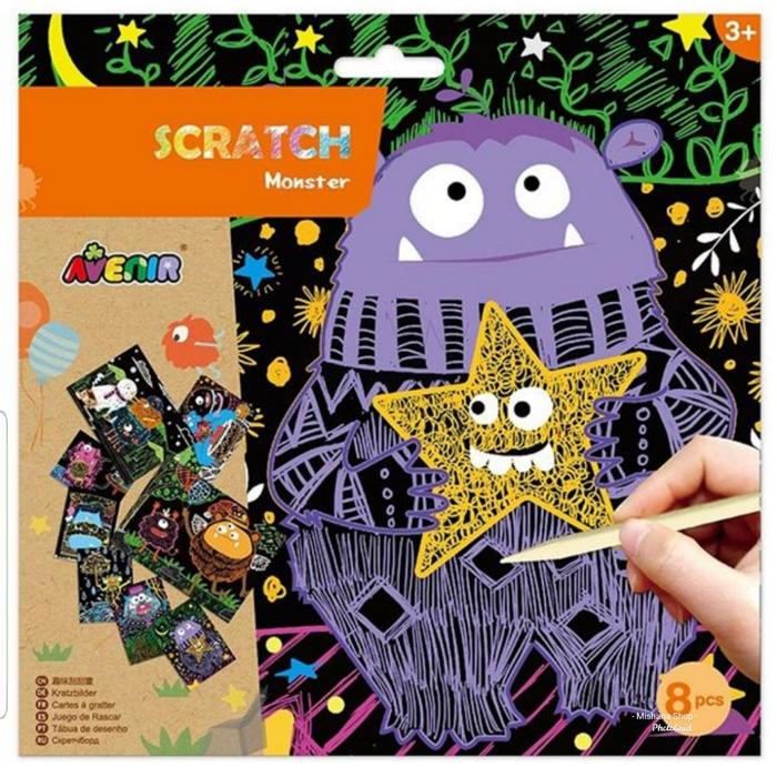 Gambar Avenir Scratch Mainan Kreatif Edukasi Monster Konstruksi Transportasi - Ungu dari Mishana Shop Kab. Tangerang 5 Tokopedia