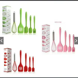 spatula set baking tools isi 5pcs silikon