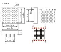 Gambar 8X8 LED Dot Matrix Digital Tube Module 1088BS 32mm Merah 8x8 8 X 8 3mm dari raftechbandung Kota Bandung 3 Tokopedia