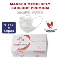 Gambar Masker Medis 3Ply (Putih) dari Healthy First Jakarta Utara 1 Tokopedia