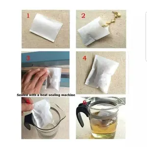 kantong teh celup kosong teabag 100 pcs + benang