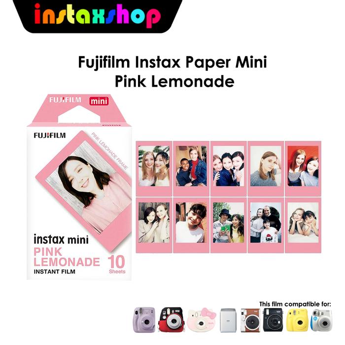Gambar Fujifilm Instax Mini Paper Pink Lemonade dari Instaxshop Kota Bandung Tokopedia