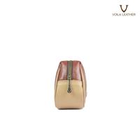 Gambar Pouch Kosmetik Kulit Asli Voila Bella Brown dari Voila Leather Kota Administrasi Jakarta Pusat 4 Tokopedia