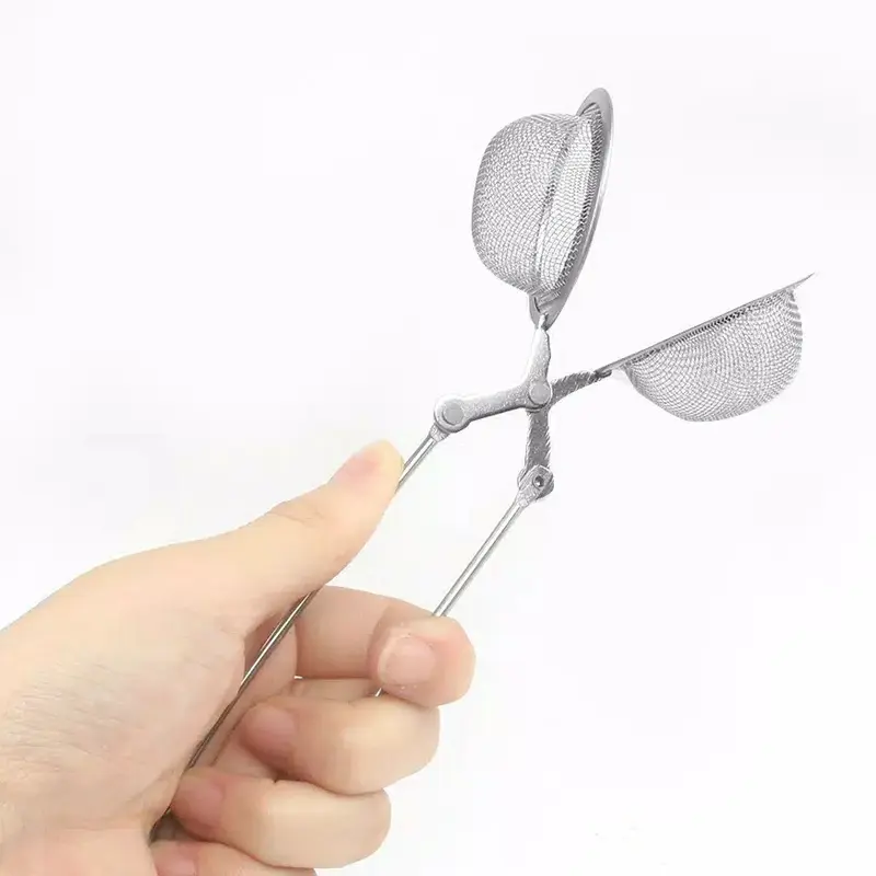 Tea infuser stainless steel / Saringan teh handle jepit [PREMIUM] 1