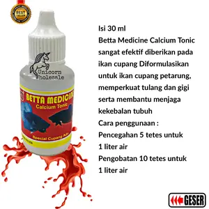 OBAT IKAN HIAS CALCIUM TONIC 30ML CUPANG
