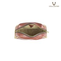 Gambar Pouch Kosmetik Kulit Asli Voila Bella Brown dari Voila Leather Kota Administrasi Jakarta Pusat 3 Tokopedia