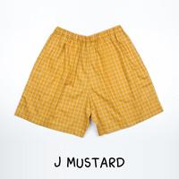 Gambar HEYTIMMY Celana Pendek Rumahan Dewasa Motif Kotak Jumbo - J. MUSTARD, Short dari Heytimmy Kota Administrasi Jakarta Utara 2 Tokopedia