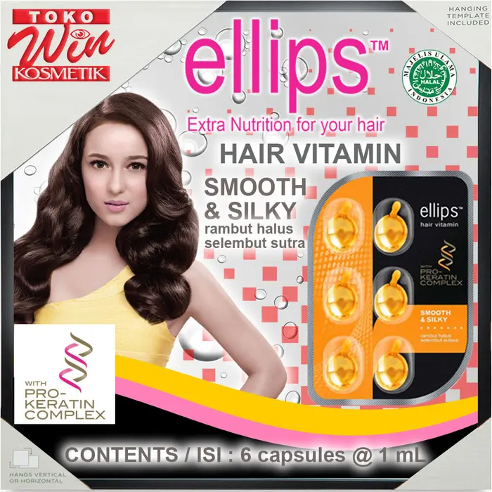 Gambar ellips Rambut Vitamin PRO KERATIN COMPLEX Blister Contents / isi 6 cap dari Toko Win Kosmetik Kab. Bekasi 2 Tokopedia