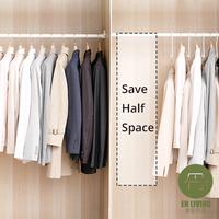 Gambar EN LIVING Hanger Double Space (5 pcs) / Hanger / Gantungan / Hook dari EN LIVING Kota Bandung 2 Tokopedia