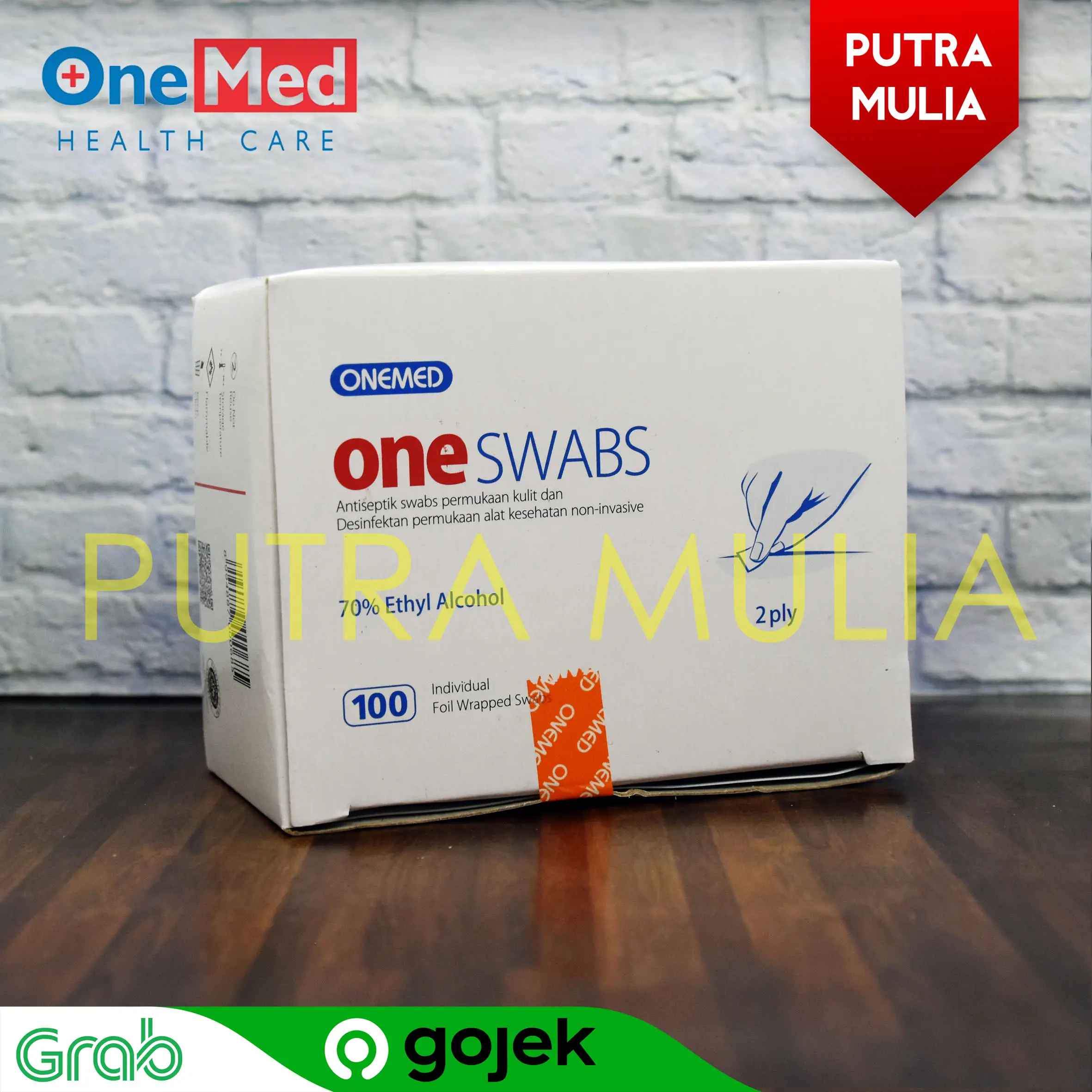 Alcohol Alkohol Swab OneSwabs Onemed isi 100