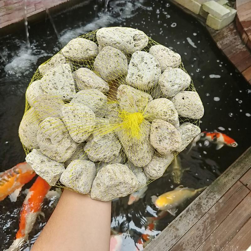 batu apung / gombong ( pumice ) filter kolam koi 1 kg sudah dijaring 1