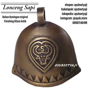 Lonceng sapi kambing Kuningan no1 Hitam antik kluntung lonceng pagar