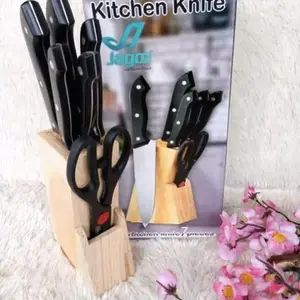 Pisau Set 7in1/Pisau Dapur Set + Tempat Pisau/ Kemasan Box