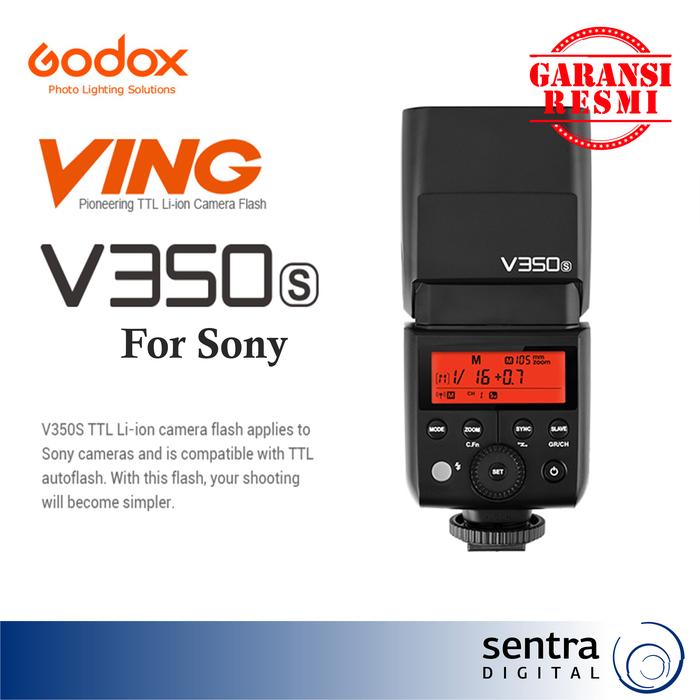 Gambar Godox Speedlite Ving V350S V350 S for Sony dari Sentra Digital Kota Surabaya Tokopedia