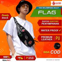 Gambar Waist Bag Pria Tas Bahu Tas Selempang Pria Tas Pria FLAG dari Leather Concept Kota Tangerang 1 Tokopedia
