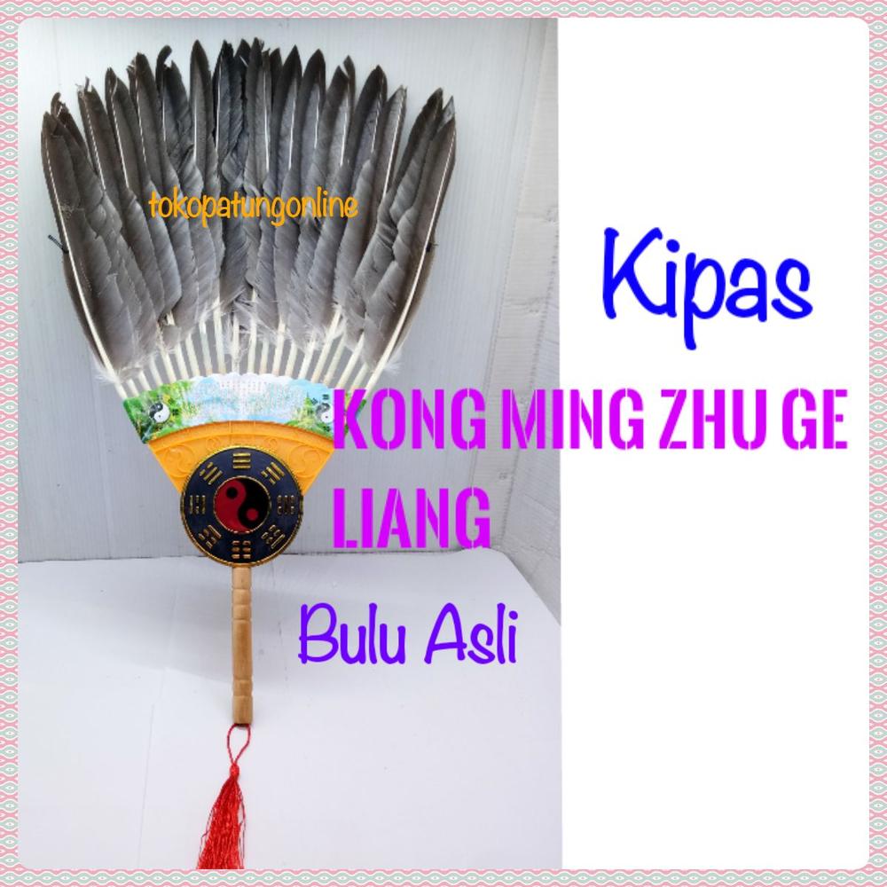 Kipas Dewa Bulu Asli Premium