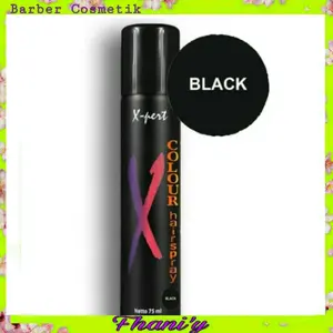 EXPERT HAIR SPRAY COLOR warna black 75 ml non permanen
