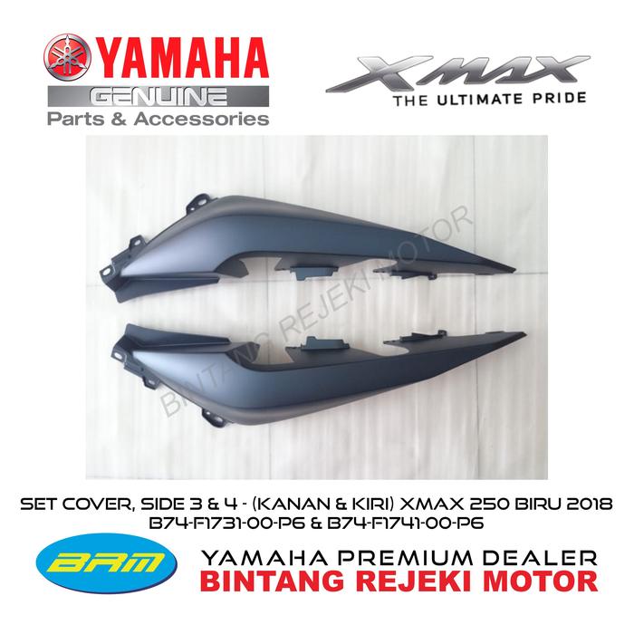 Gambar SET COVER, SIDE 3 & 4 - (KANAN & KIRI) BODY YAMAHA XMAX 250 BIRU 2018 dari Yamaha Bintang Rejeki Motor Kab. Bandung Tokopedia