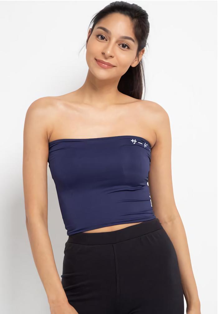 Gambar Third Day LTD66 Kemben Tube Top Panjang Navy Katakana - S dari THIRD DAY Kota Bandung Tokopedia