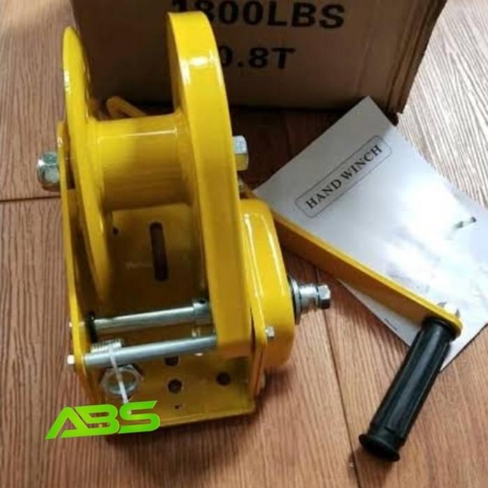 Gambar kerekan manual 800 kg hand winch 1800 lbs model JCC dari aboy spesialis tools Kota Administrasi Jakarta Utara Tokopedia
