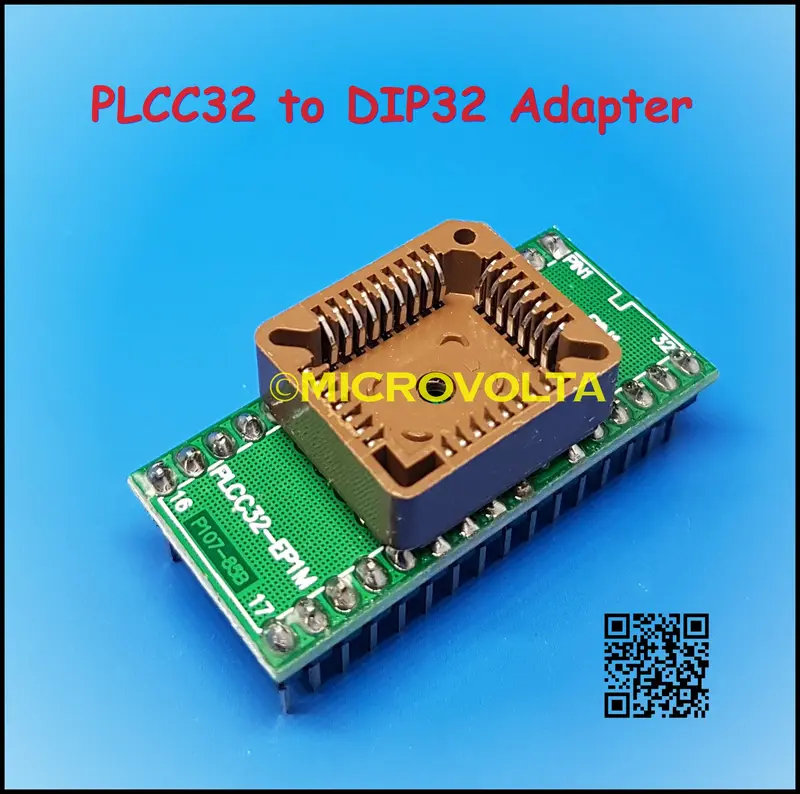 PLCC32 to DIP32 Adapter 0