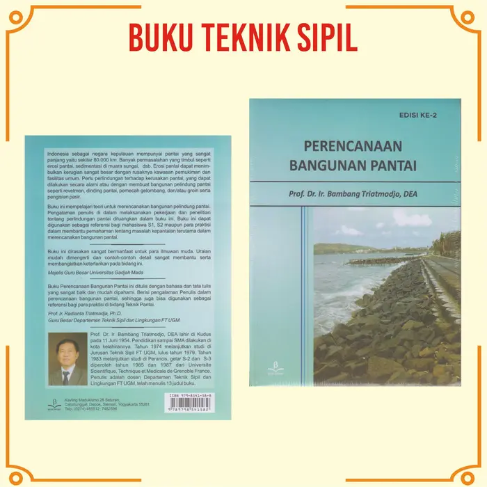 Gambar Buku Teknik Sipil Perkerasan Jalan Beton Air-Perencanaan Bangunan Pant - prencana pantai dari Pustaka Baru Press Kab. Bantul 2 Tokopedia