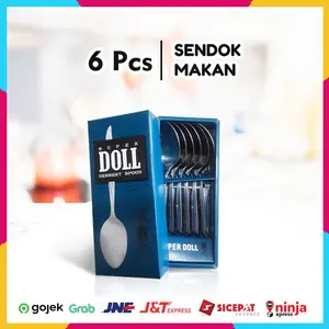 Super Doll Sendok Makan Stainless Steel Isi 6 pcs