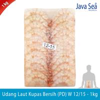 Gambar Udang Laut Kupas Bersih PD W 12/15 pack 1kg Java Sea dari JAVA SEA Kab. Tangerang 2 Tokopedia