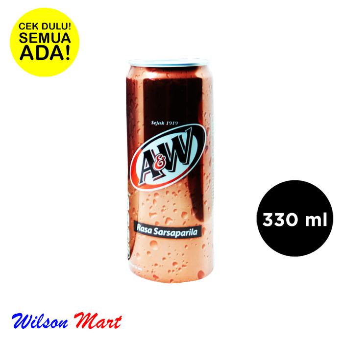 Gambar A&W SARSAPARILLA 330 ML AW dari Wilson Mart Kota Administrasi Jakarta Barat Tokopedia