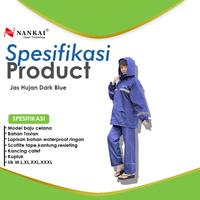 Gambar Jas Hujan Baju Celana Navy / Dark Blue L Nankai dari Nankai Tools Kab. Tangerang 3 Tokopedia