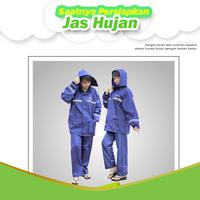 Gambar Jas Hujan Baju Celana Navy / Dark Blue L Nankai dari Nankai Tools Kab. Tangerang 4 Tokopedia
