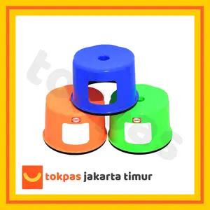 Bangku Bulat Pendek / Kursi Anak Jongkok Cuci Shinpo 176 Plastik