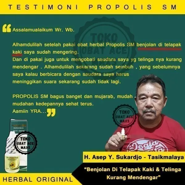 Obat Koreng Borok, Obat Koreng , Obat Koreng Di Kaki - PROPOLIS SM 4