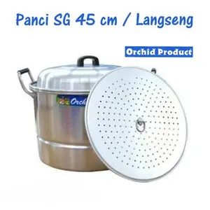 Panci Serbaguna 45 cm 45cm Orchid / Steamer / Langseng / Dandang GOJEK