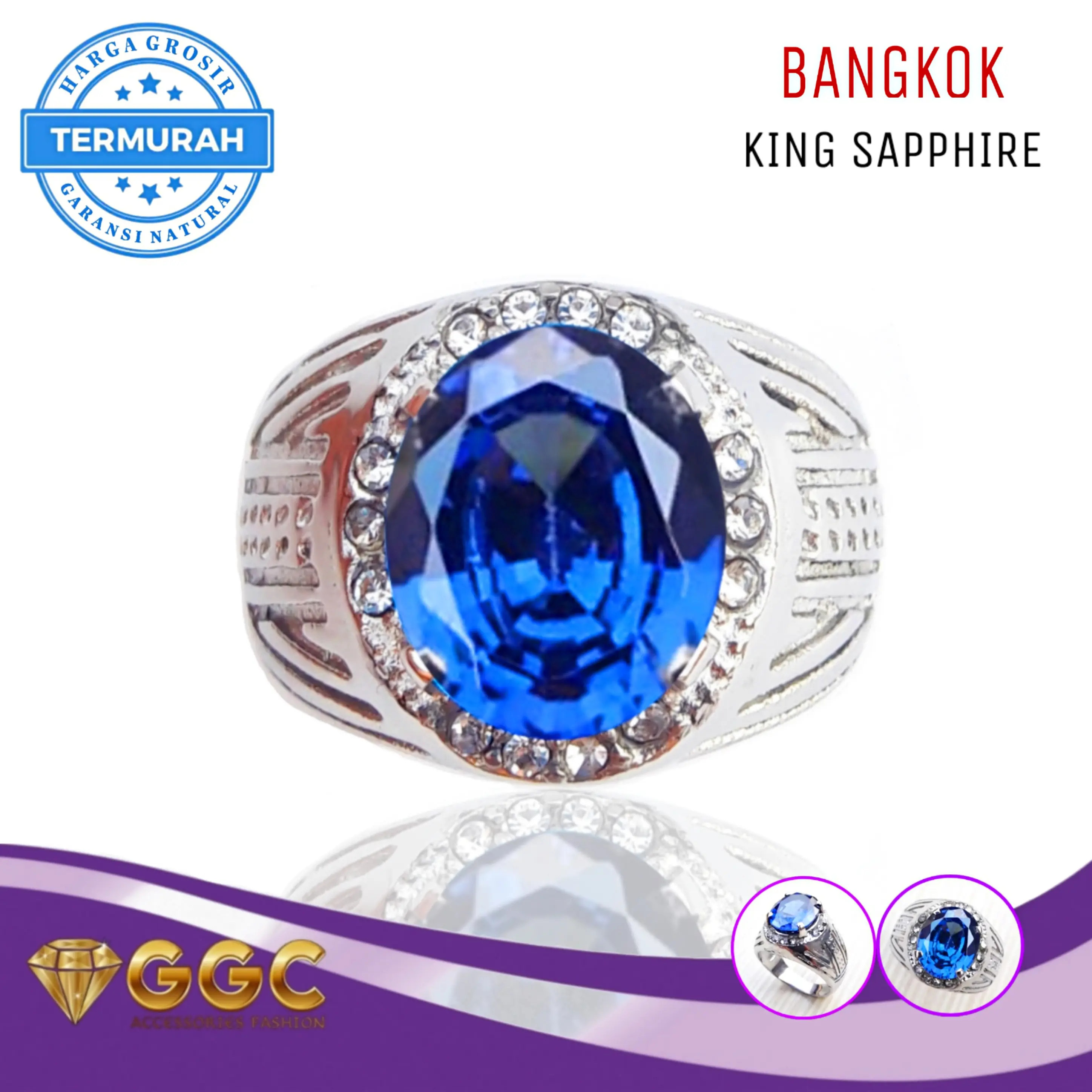 Cincin Batu King Safir King Sapphire Bangkok