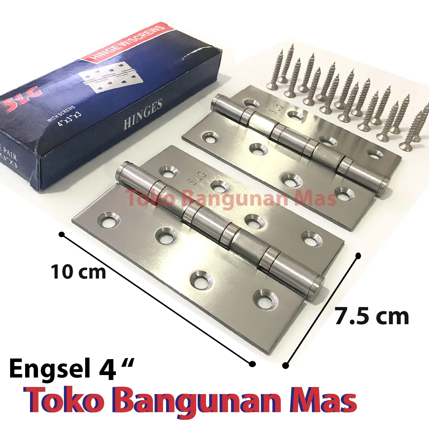 Engsel Tebal SOLIGEN 4" Stainless ENGSEL JENDELA PINTU 4 INCH