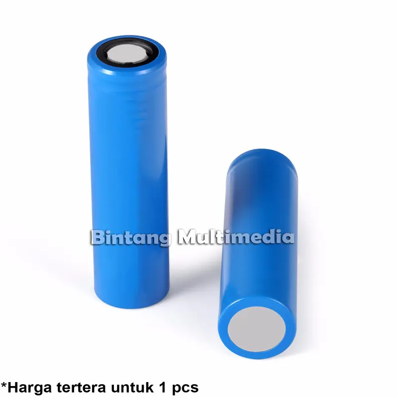 Baterai Cas 18650 Real 1200 mAh Flat Top Baterei Senter Batrei Batre 2