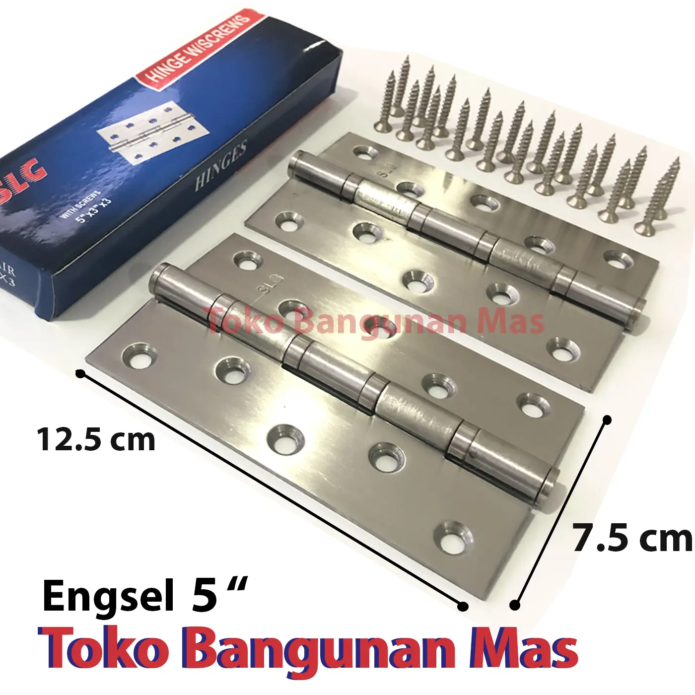 Engsel Tebal SOLIGEN 5" Stainless ENGSEL JENDELA PINTU 5 INCH