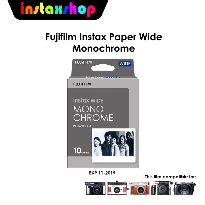 Gambar FUJIFILM Instax Wide Film Monochrome - 10 Lembar dari Instaxshop Kota Bandung Tokopedia